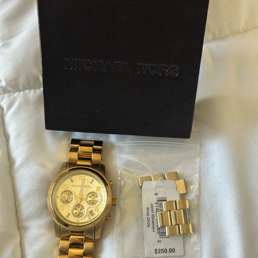 Michael Kors Gold Watch with Box